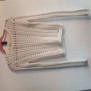 VINTAGE XS off white Hollister Knitted Long Sleeve
